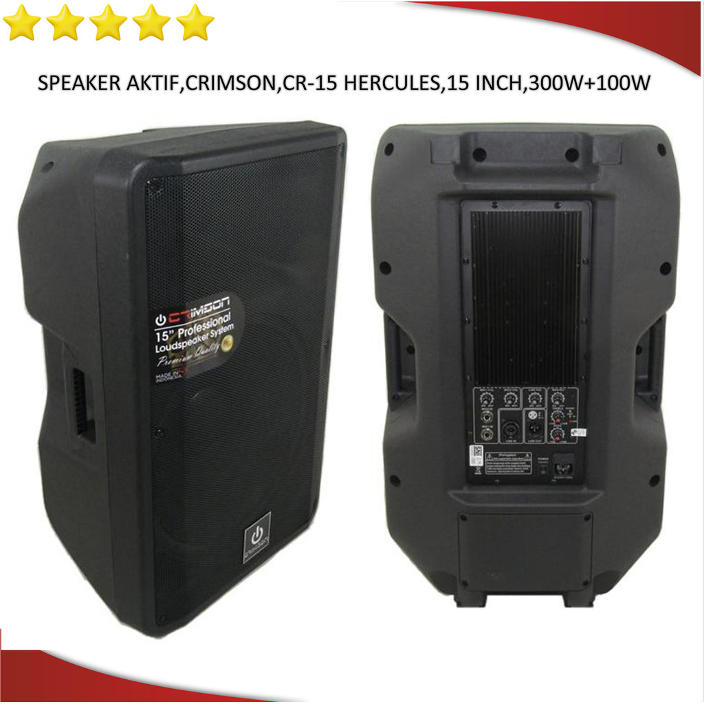 Speaker Aktif Crimson CR-15 Hercules 15 Inch 300W+100W