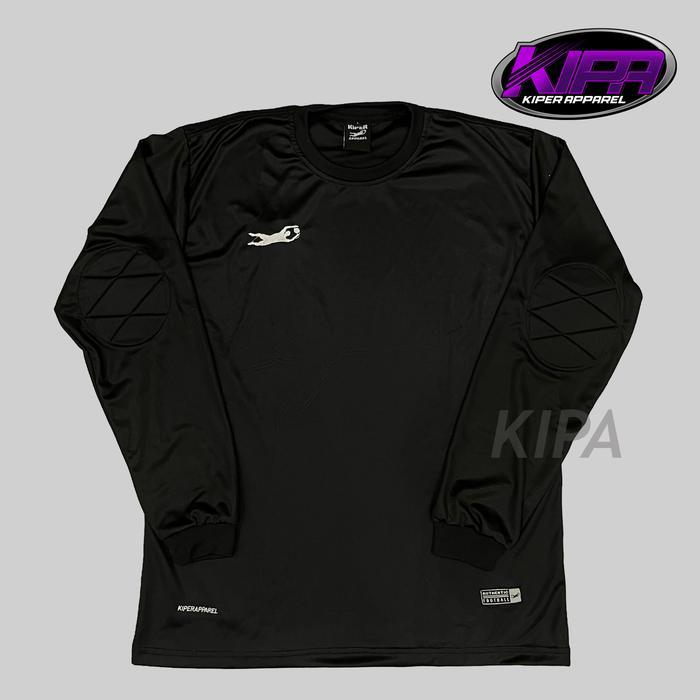 Diskon Jersey Kiper / Baju Kiper Apparel Full Black Full Busa Satu Stel Termurah