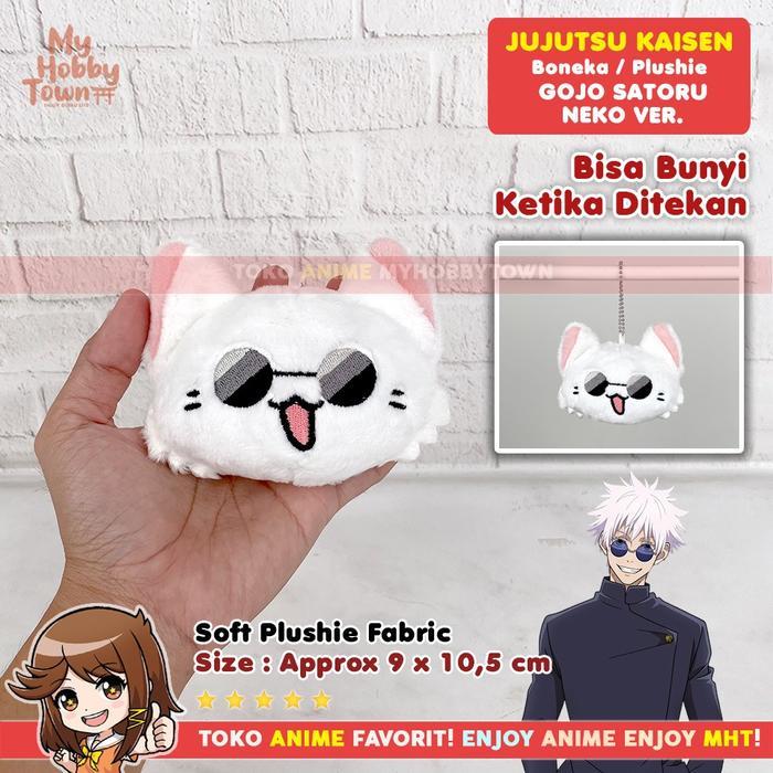 Gantungan Kunci neka Anime Jujutsu Kaisen Kter Gojo Satoru Nanami Neko Cat Plushie Doll