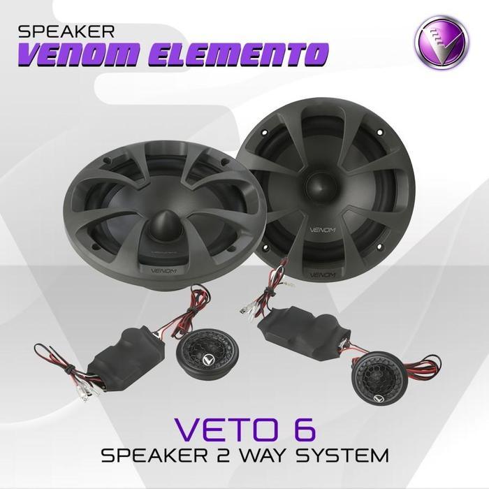 Speaker Split Venom Elemento Veto 6 / Speaker Mobil Venom 6 Inch