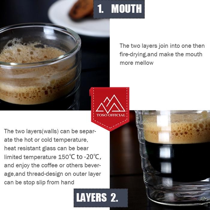 

GELAS KOPI ESPRESSO SHOT GLASS DOUBLE WALL COFFEE CUP 85ML TAKAR KOPI