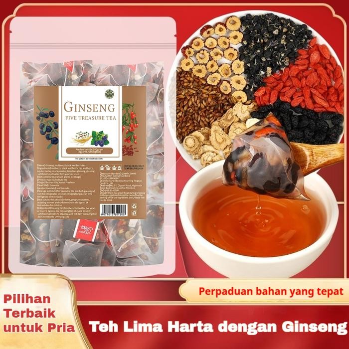 

oW.galiban - Teh Herbal Ginseng Goji Berry Minuman Instan Vitalitas dan Stamina