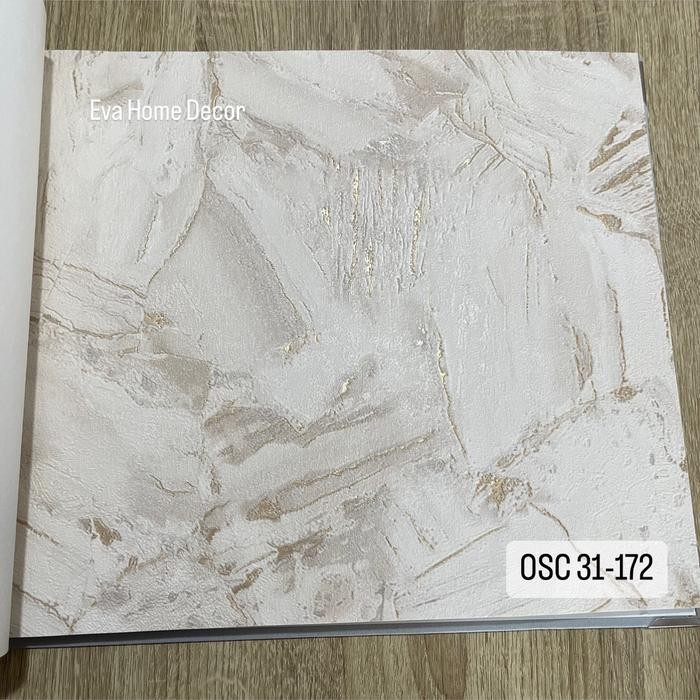 Wallpaper Premium Vinyl Dinding Bertekstur Aesthetic Navy Grey Black