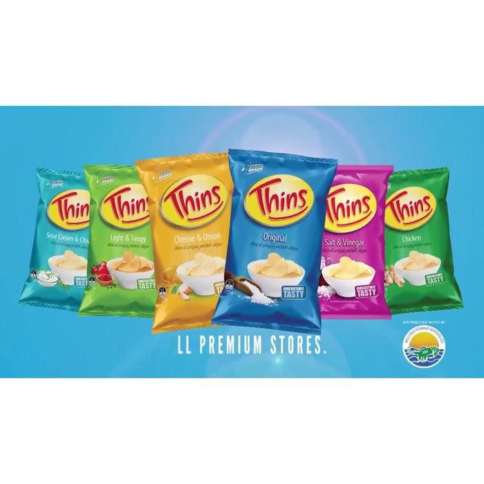 

THINS CHICKEN POTATO CHIPS AUSTRALIA 175 GR SNACK IMPORT