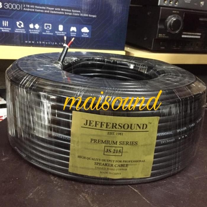 KABEL SPEAKER JEFFERSOUND JS215 2X1.5 100 METER JEFFERSOUND JS 215