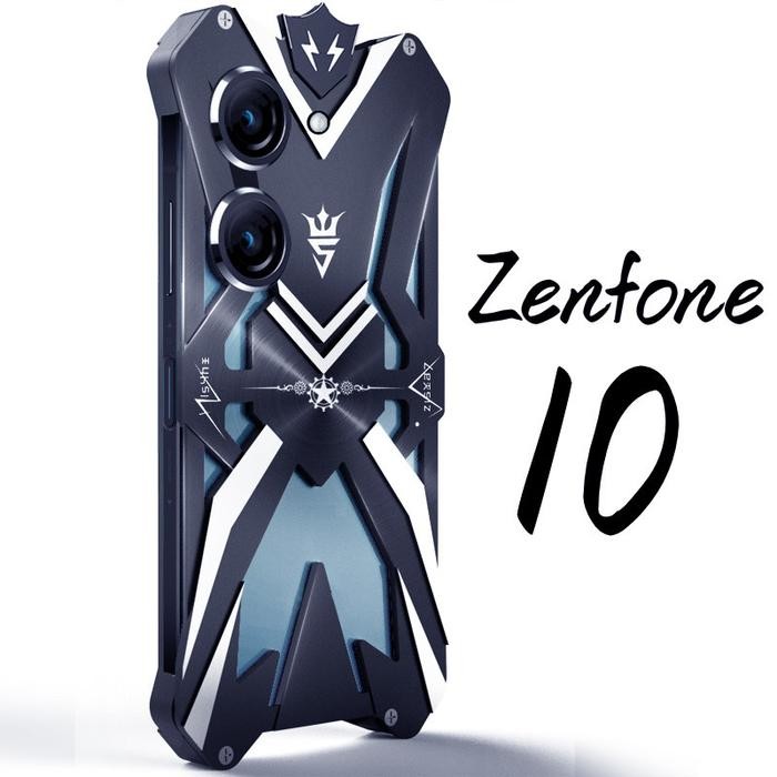 Metal Steel Machinery Shockproof Aluminum Armor Case for Asus Zenfone 10 / Zenfone 9 Zenfone10