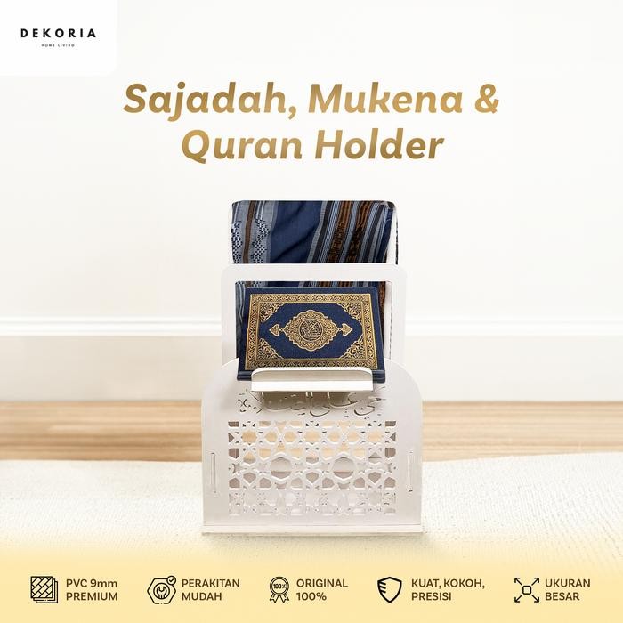 ASLI Rak Sajadah, Mukena, Quran ala Morocco Rak Mushola Estetik READY STOCK