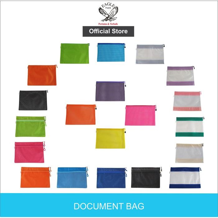

EAGLE Zipper Pockets A4 / Tempat Pensil Resleting / Pencil Case