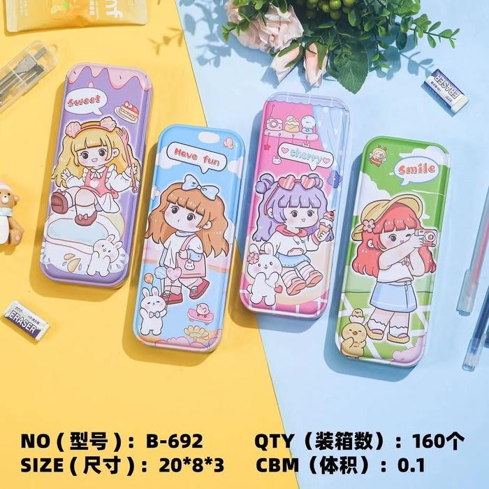 

Kotak Pensil Kaleng Girl92 - 2 Susun RANDOM