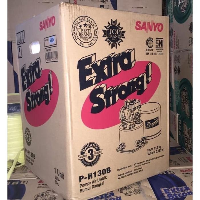 POMPA AIR SANYO PH 130 B PH130B SNI TABUNG PUTIH