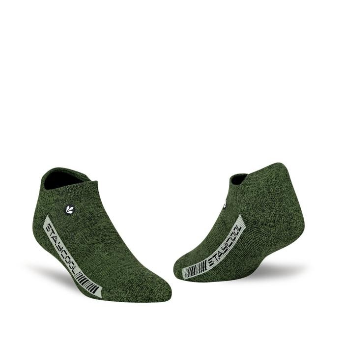 StayCool Socks Kaos Kaki Fashion Low Cut Basic OG - Twist Deep Pine