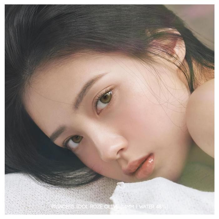 Pilihan- Softlens Idol Roze Olive (Green) Eos Princess [Mikhayloveshop]