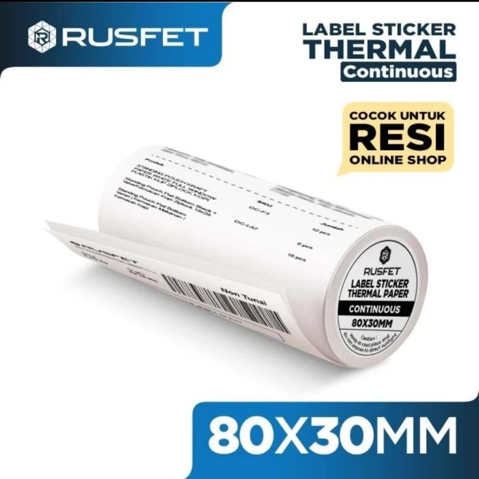 

Pilihan- Label Direct Thermal 80X30 Kertas Stiker Printer Barcode Termal Roll