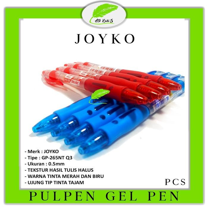 

Pen/Pulpen/Gel Pen JOYKO GP-265NT (Q3) Gel [ LUSIN ]