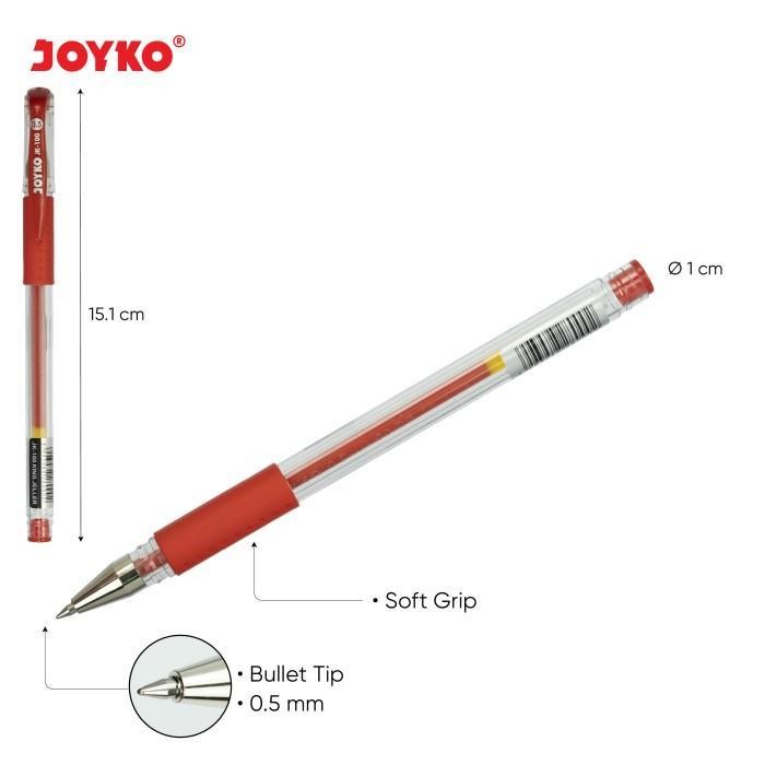 

JOYKO Pulpen Gel 1 Pack JK-100 0.5mm Isi 12 Pcs