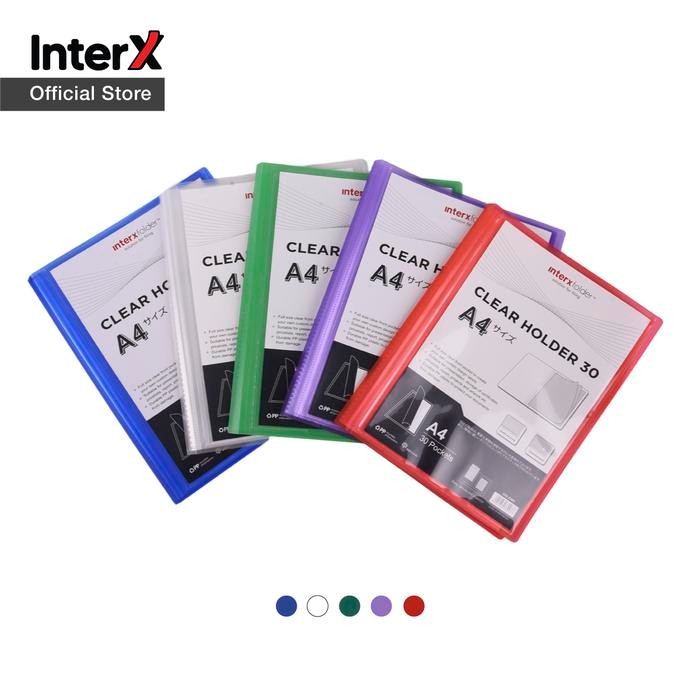 

InterX Folder Clear Holder / Document Keeper / Map Display Album Ada Kantong Depan 30 lembar A4