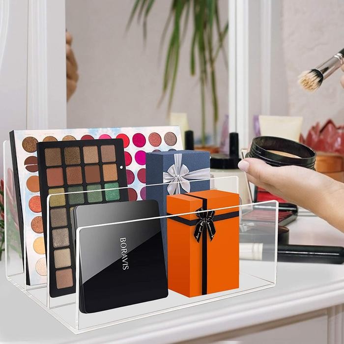 

DESK ORGANIZER - RAK FILE AKRILIK TRANSPARAN 3 SEKAT - TEMPAT DOKUMEN/MAP/SURAT - ACRYLIC FILE