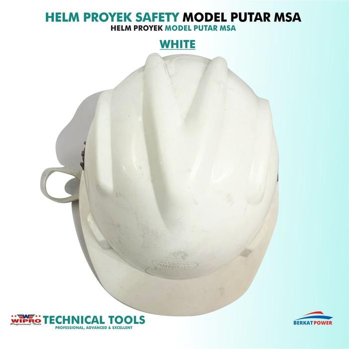 HELM SAFETY PROYEK MODEL MSA MERK WIPRO MERAH PUTIH KUNING BIRU