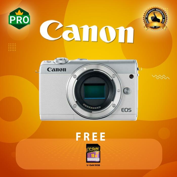 Canon EOS M100 Canon EOS M100 Kit EF-M 15-45mm White Body Only Shopeseler