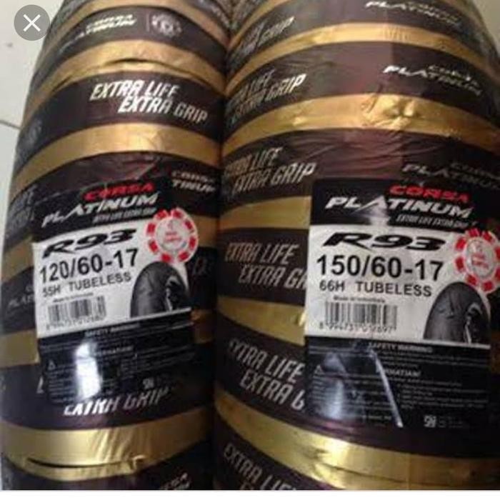 Corsa 150 60 17 R93 Tubeles Velg Ring 17 Ban Semi Slick