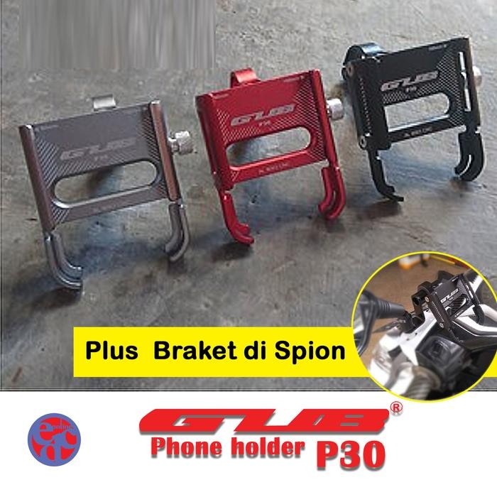 Cuci Gudang Gub P30 Holder Hp Alumunium Alloy Phon Holder Rotation 360 Ori