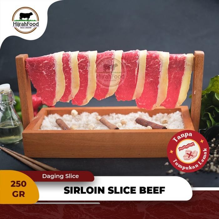

Pilihan- Hijrahfood Slice Beef Sirloin Aus Daging Sapi Sirloin Shabu / Sukiyaki / Yakiniku /