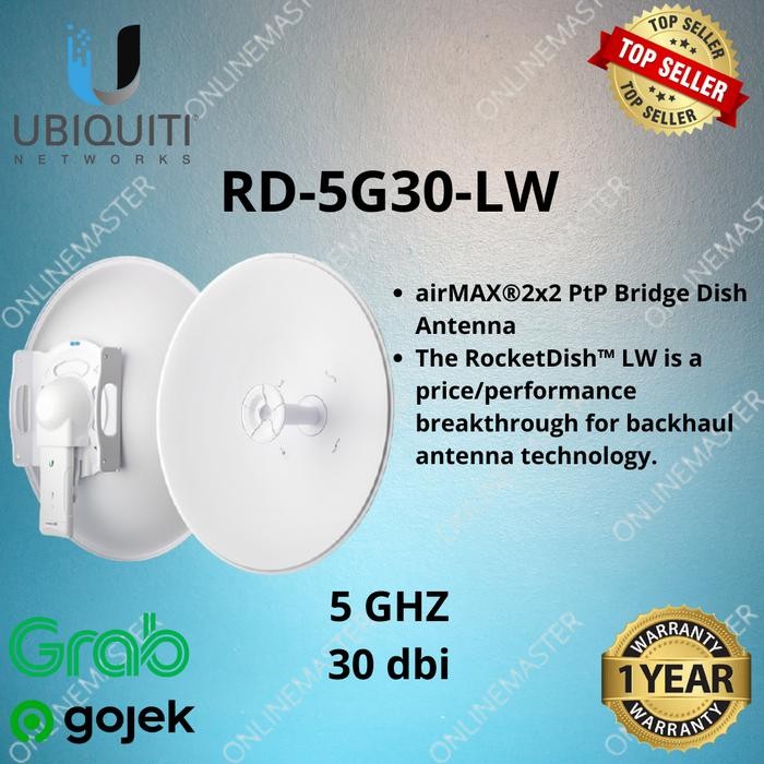 Pilihan- Rd5G30-Lw Ubnt Rocketdish 30Db Lw