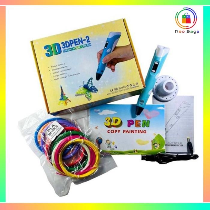 

Bisa Gosend! 3D Stereoscopic Printing Pen For 3D Drawing 3D Pen Mainan