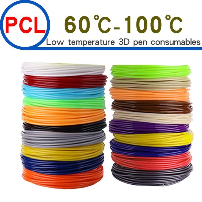 

Pcl Filament 1.75Mm For Low Temperature 3D Pen 20/30 Colors 200M