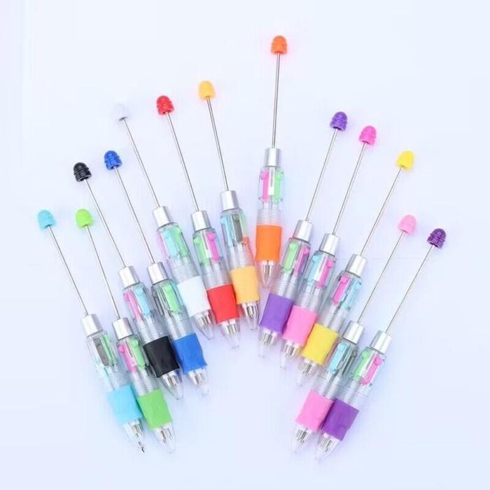 

New Drawing Diy 4 Color Beaded Pen Creative Marking Signing Diy