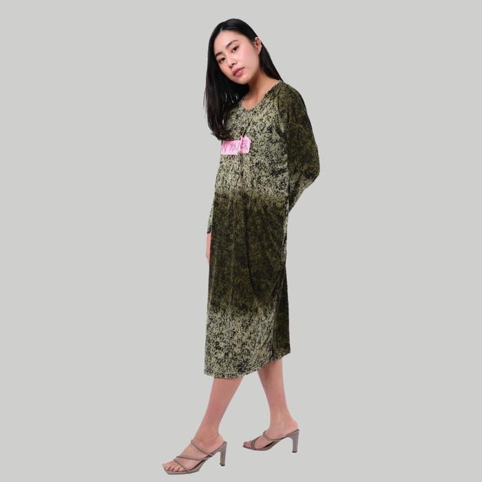 Monellina PRETTY Daster Oversize Wanita Lengan Panjang Tie Dye