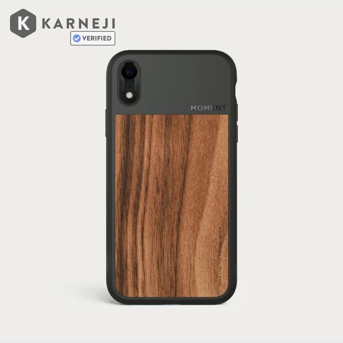 Moment Lens Photo Case iPhone XR Original Tan / Walnut / Black