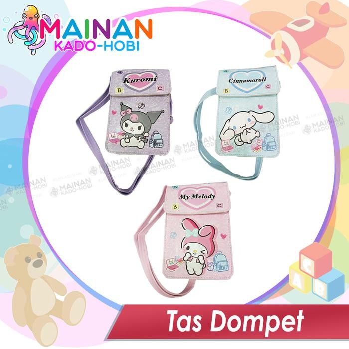 MINI SLING BAG TAS SELEMPANG HP ANAK REMAJA PEREMPUAN KARAKTER SANRIO MELODY CINNAMOROLL Kode 742