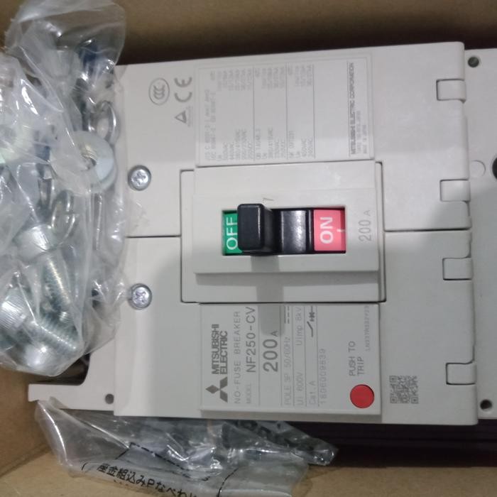 BREAKER MCCB NFB MITSUBISHI NF250-CV 200 A