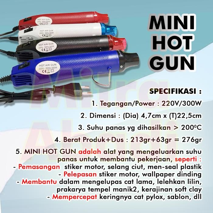 Pilihan- Mini Heat / Hot Air Gun - Alat Pemanas Portable Multifungsi