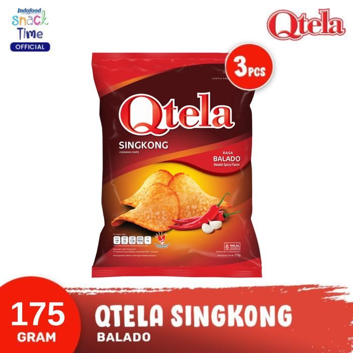 

Qtela Singkong Balado 180 Gr - 3 Pcs