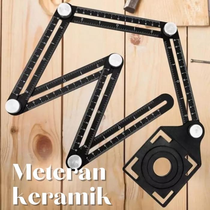 

OJ Penggaris 6 Lipat Panduan Penanda Lokasi Lubang Bor Ubin Keramik