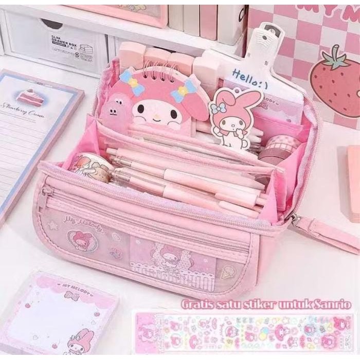 

OJ TEMPAT PENSIL KARAKTER LUCU PENYIMPANAN ALAT TULIS / PENCIL CASE BERKAPASITAS BESAR 9 LAYER kotak