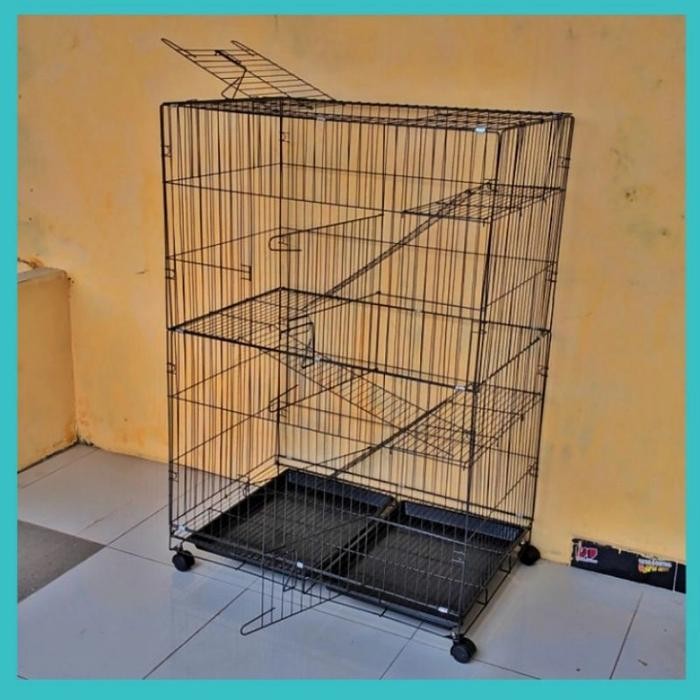 kandang kucing tingkat 3 jumbo xxl