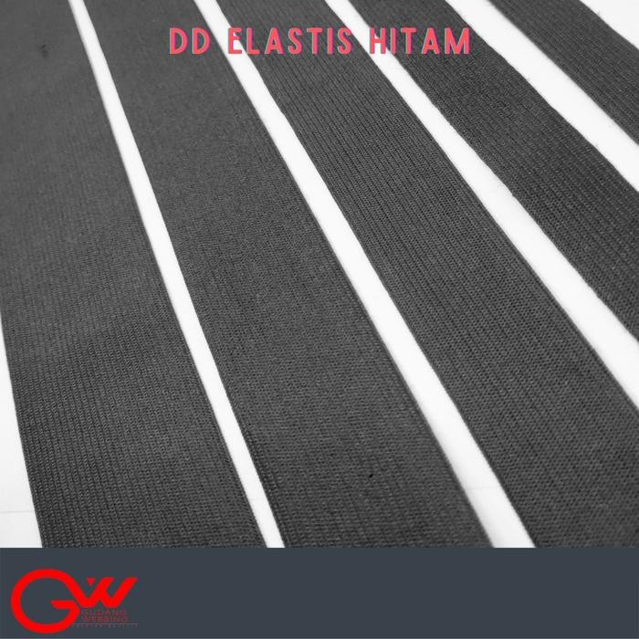 Pilihan- Karet Elastis / Tali Elastis / Webbing Elastis / Gw Elastis Hitam
