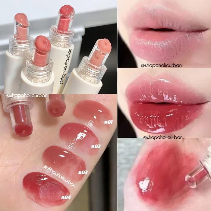 KEKE MOOD Lip Jelly Glass Lip Balm Water Lip Gloss Glass Lip Gloss Glossy LipGloss Mirror Lipstick