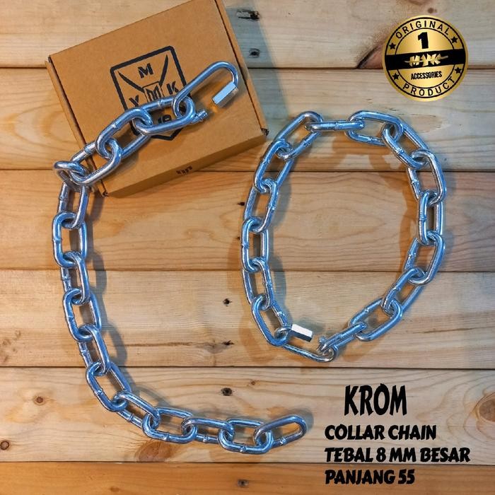 Chocolatoslatoe Rantai Kalung Krom Anjing Besar
