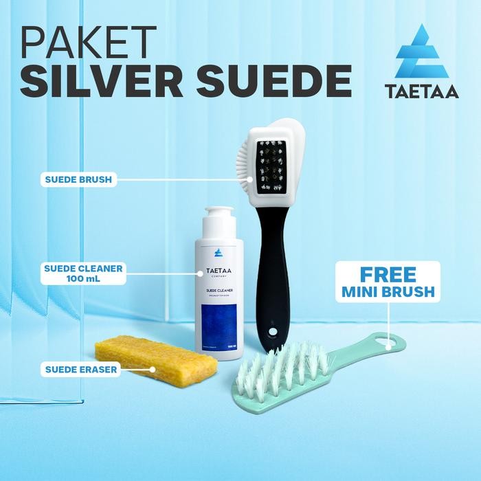 Pilihan- Paket Pembersih Suede Cleaner Silver