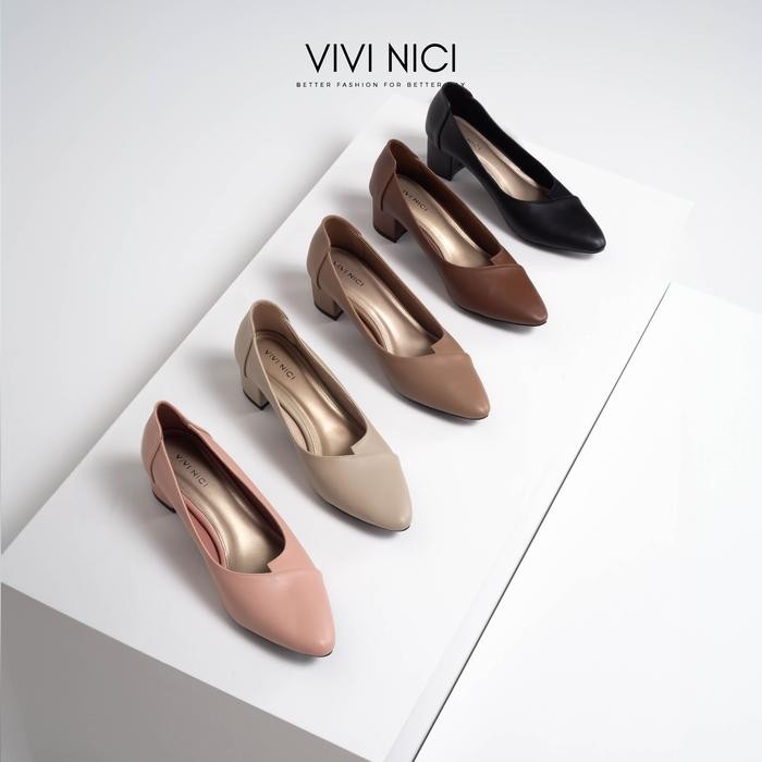 Pilihan- Vivi Nici - Jacelyn Pantofel Sepatu Wanita 5 Cm Heels Shoes Wanita High Heels Pantofel