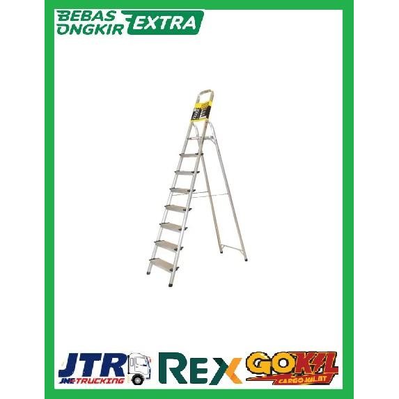 Ready Krisbow Tangga Lipat Aluminium 8 Wide Step