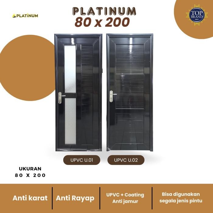 Pintu Black UPVC 80x200