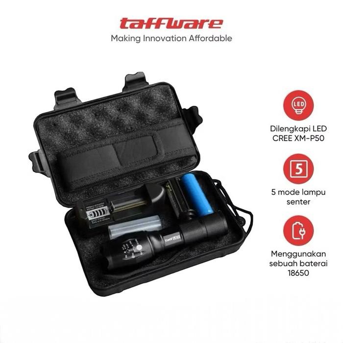 Ready senter camping / senter cree XM50P / senter mendaki komplit