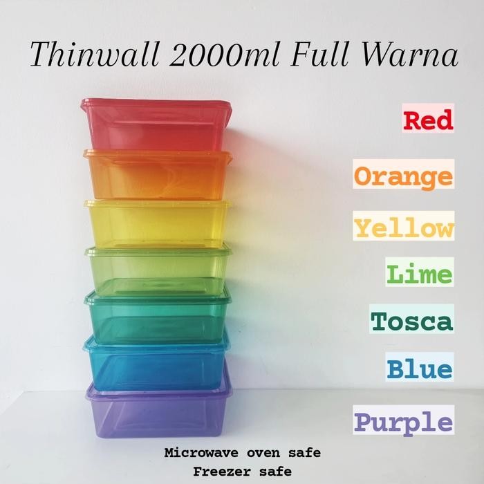 THINWALL 2000ml FULL WARNA / THINWALL 2000ml SQUARE / KOTAK TAKEAWAY