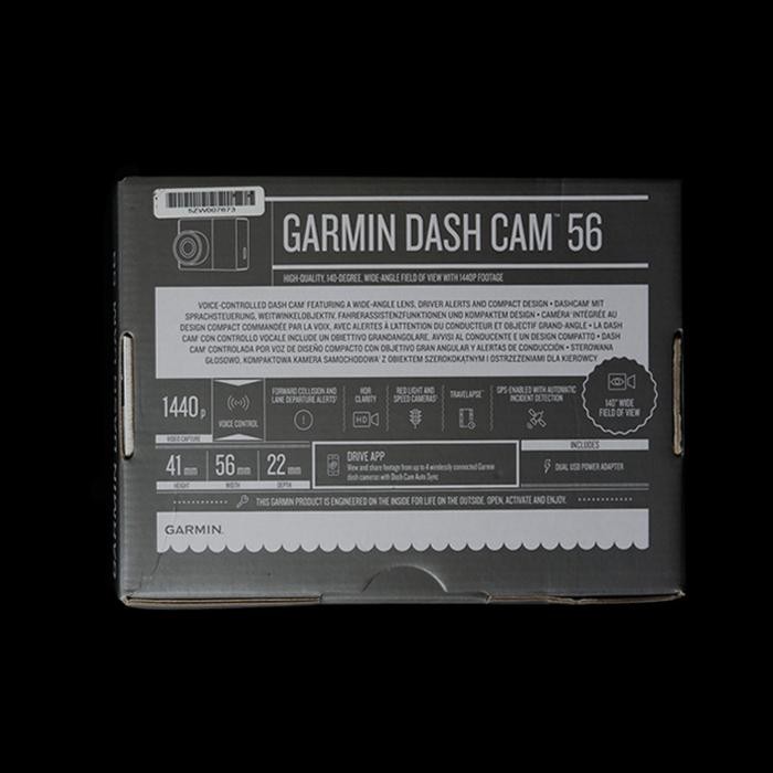 GARMIN DASH CAM 56 1440P DASH CAM WITH 140-DEGREE FIELD OF VIEW