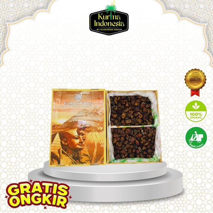 Kurma madu Mesir 10kg Golden Valley Original mesir kurma sukari mesir Organik Alami Fruity arabian